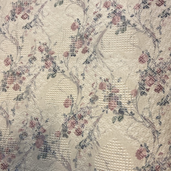 Vintage Throw Blanket Afghan Woven Cotton Shabby - Picture 5 of 8